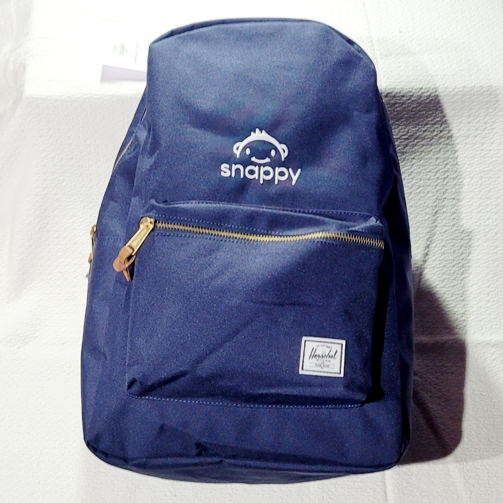 NWT Herschel Supply Company x Snappy Collaboration Settlement Navy Backpack 23L